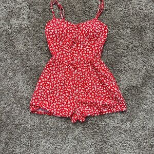 Lily Rose Red and White Textured Top
